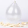Pearlescent White Small Latex Balloons Pack Of 10 A
