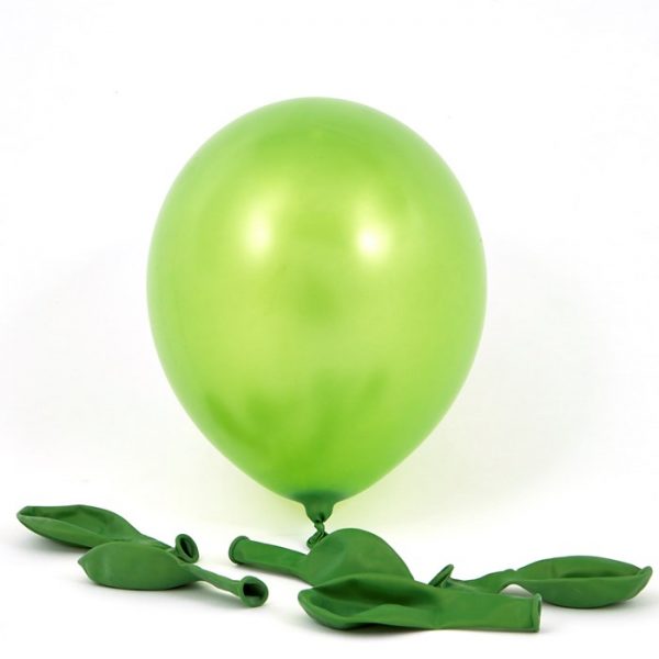 Metallic Green Latex Balloons Pack Of 6 A