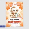 Thiệp Thôi Nôi - Thiệp Sinh Nhật Tuổi Rồng - Thìn