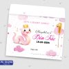 Thiệp sinh nhật - Thiệp Thôi nôi bé gái Tuổi Rắn - Tuổi Tỵ