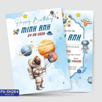 Thiệp chủ đề Phi Hành Gia