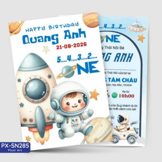 Thiệp chủ đề Phi Hành Gia