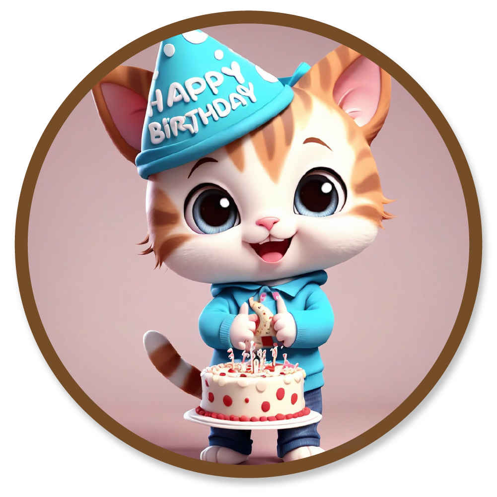 Thiệp Bé Tuổi Mèo